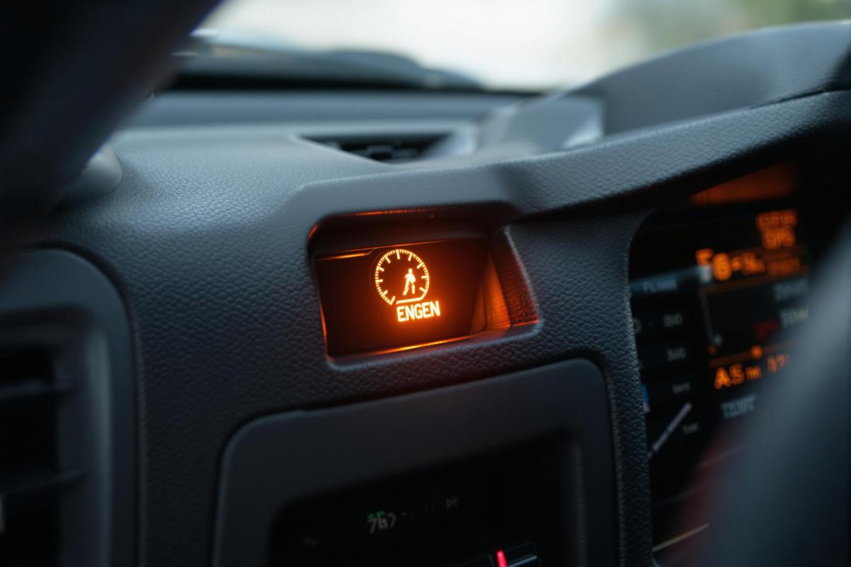 Qu'est-ce que le voyant moteur orange ?