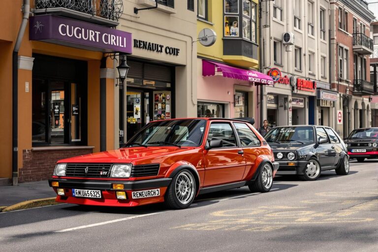 Renault 5 Turbo, Peugeot GTi, Volkswagen GTI, ça sent bon les années 1980 par ici !