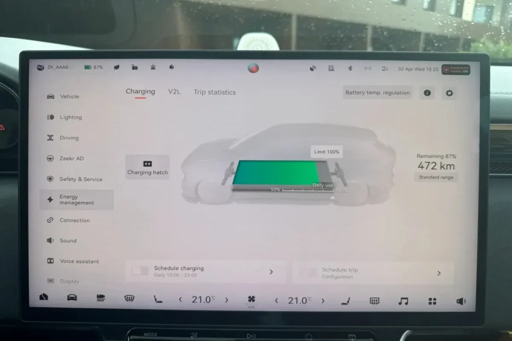 Recharge et autonomie