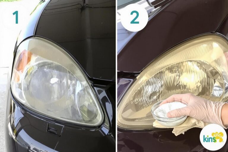 Nettoyer phare voiture bicarbonate et vinaigre blanc