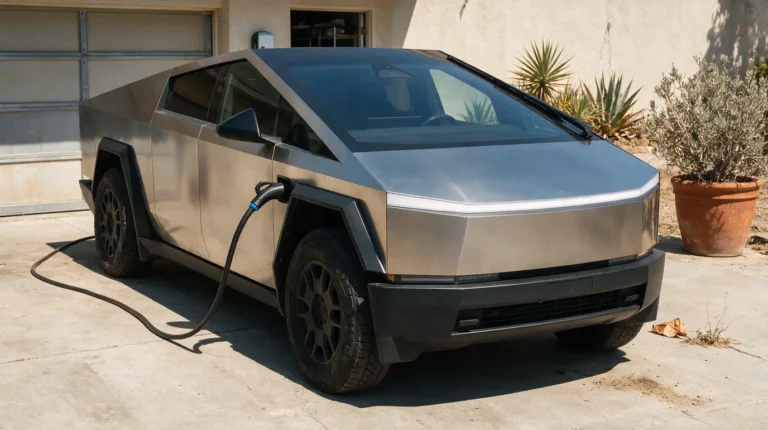 Tesla Cybertruck : je l&rsquo;ai laissé branché deux semaines et au retour, le véhicule était complètement inutilisable