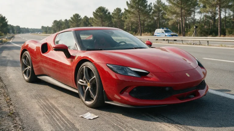 Ferrari sur l&rsquo;A63 : intercepté à 225 km/h, un Allemand apprend ce que coûte vraiment une telle folie sur les routes françaises