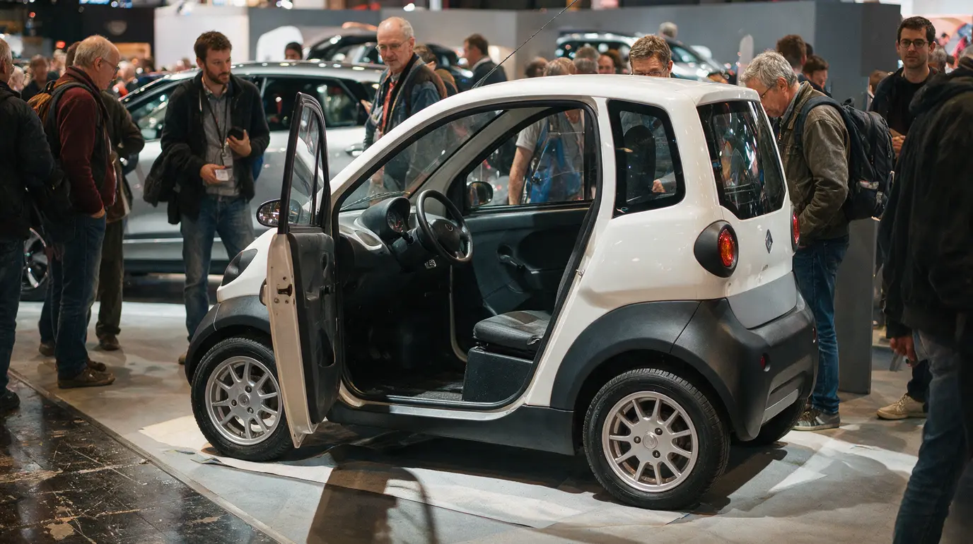 Mondial de l&rsquo;Auto : le quadricycle électrique alsacien Ipop crée la surprise face aux grandes marques